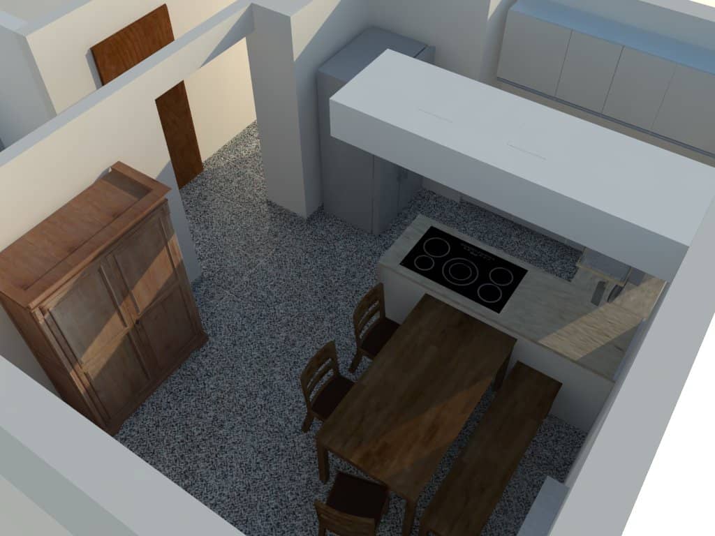 3D-Visualisierung einer Küche